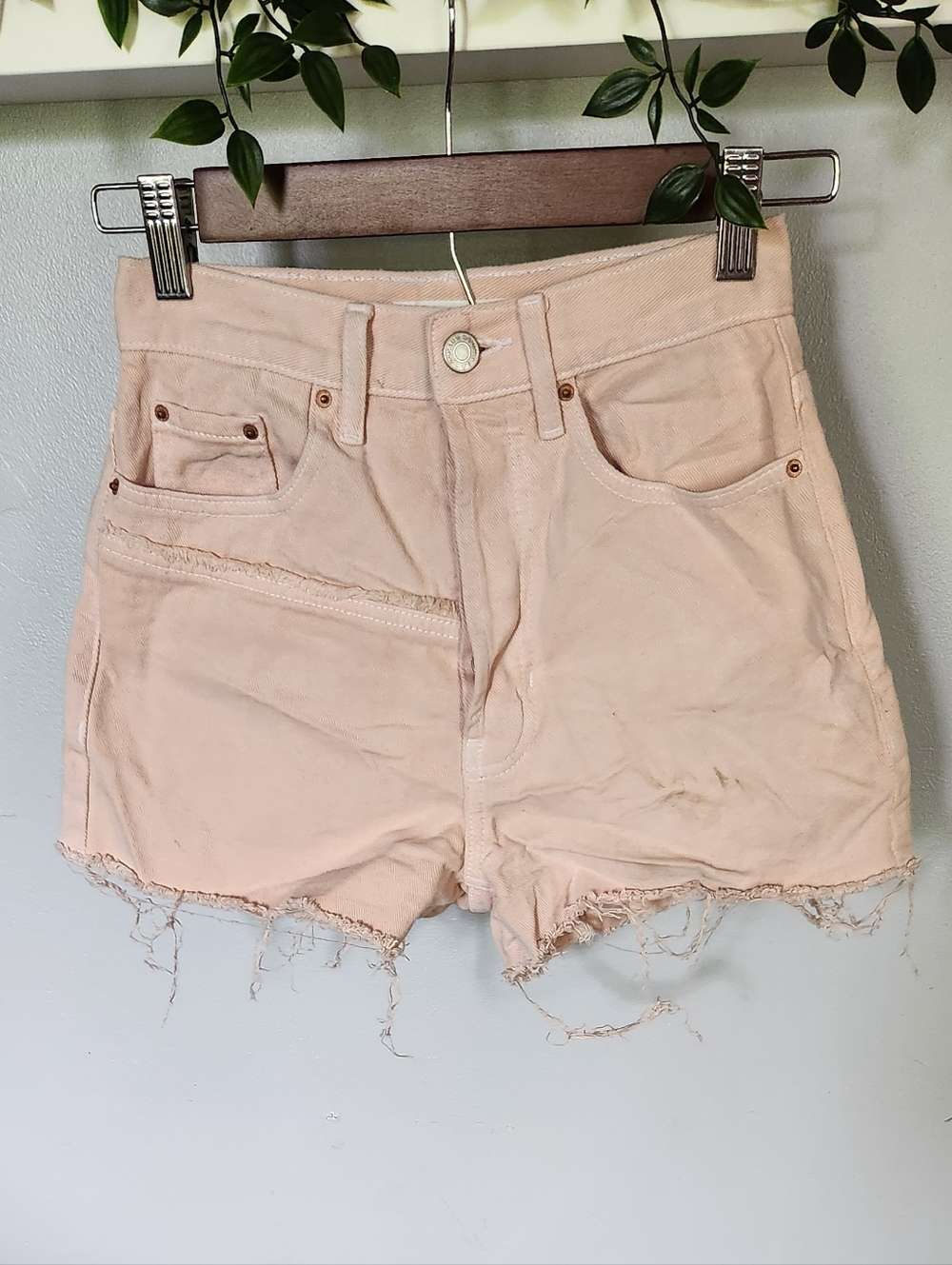 PacSun Ultra High Rise Vintage Raw-Hem Jean Shorts